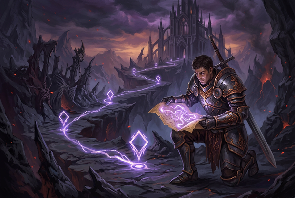 Original artwork for Diablo IV quests and campaign services at Boosting Games