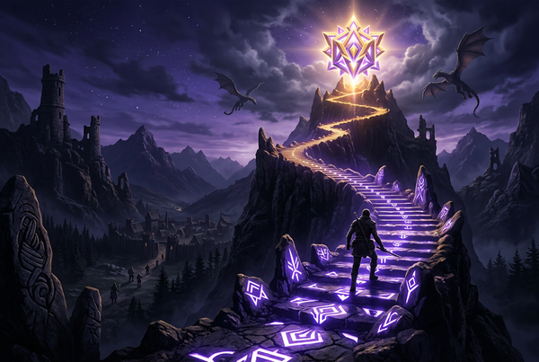 Original artwork for The Elder Scrolls Online rank boost services at Boosting Games