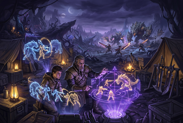 Original artwork for Monster Hunter Wilds coaching services at Boosting Games