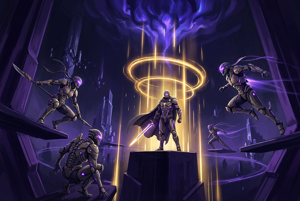 Original artwork for Warframe leveling and battle pass services at Boosting Games