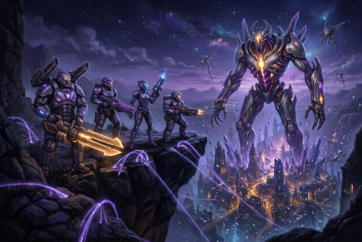 The First Descendant Weapon Leveling from Boosting Games, original artwork