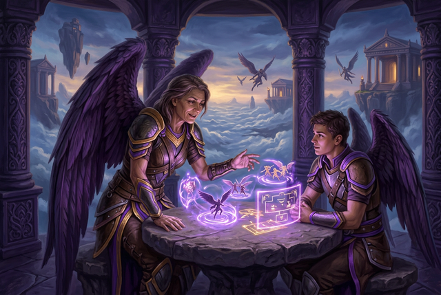 Original artwork for AION 2 coaching services at Boosting Games