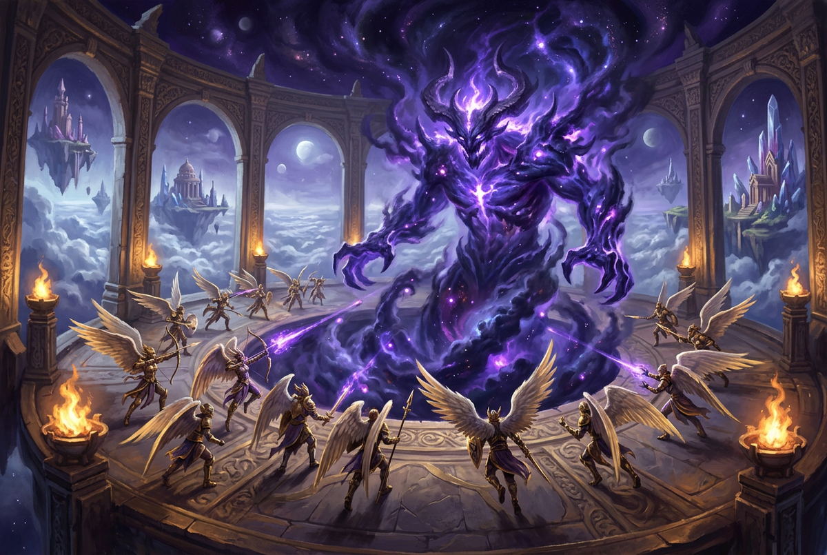Original artwork for AION 2 raid and dungeon carry services at Boosting Games