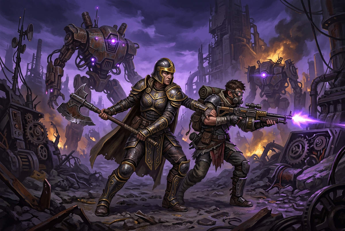 Original artwork for ARC Raiders duo with a pro services at Boosting Games