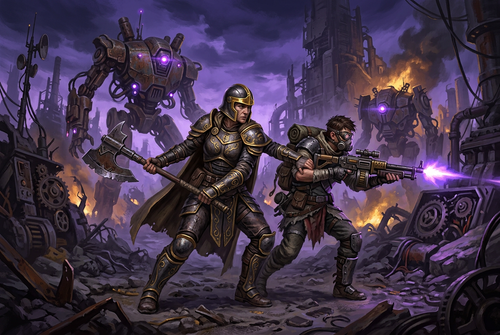 Original artwork for ARC Raiders duo with a pro services at Boosting Games
