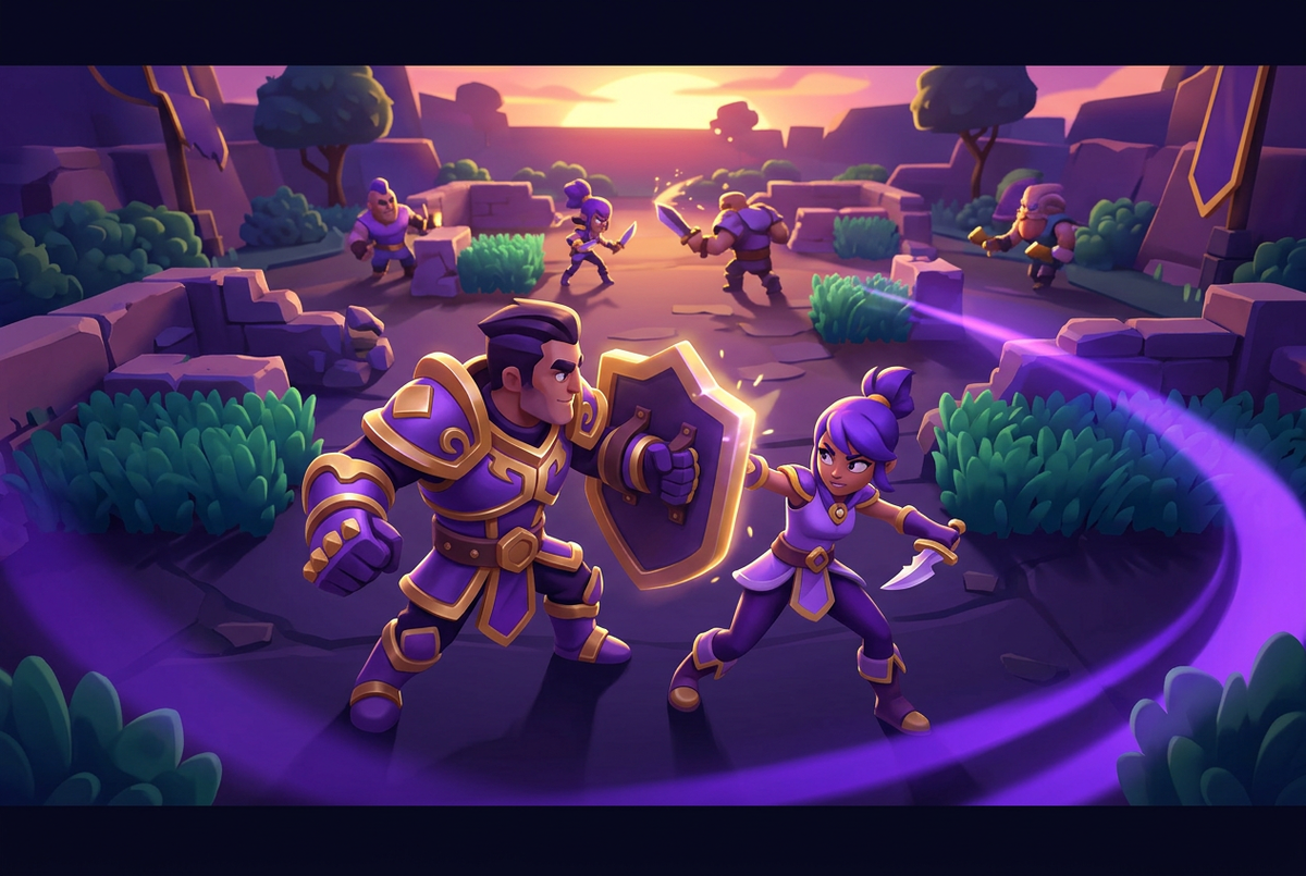 Original artwork for Brawl Stars duo with a pro services at Boosting Games