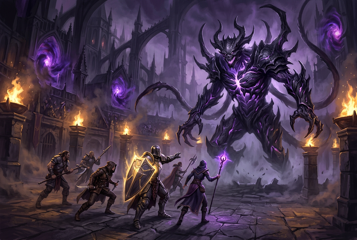 Original artwork for Diablo Immortal raid and dungeon carry services at Boosting Games
