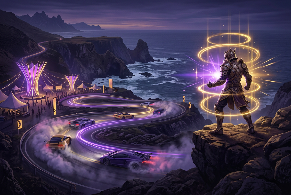Original artwork for Forza Horizon 6 leveling and battle pass services at Boosting Games
