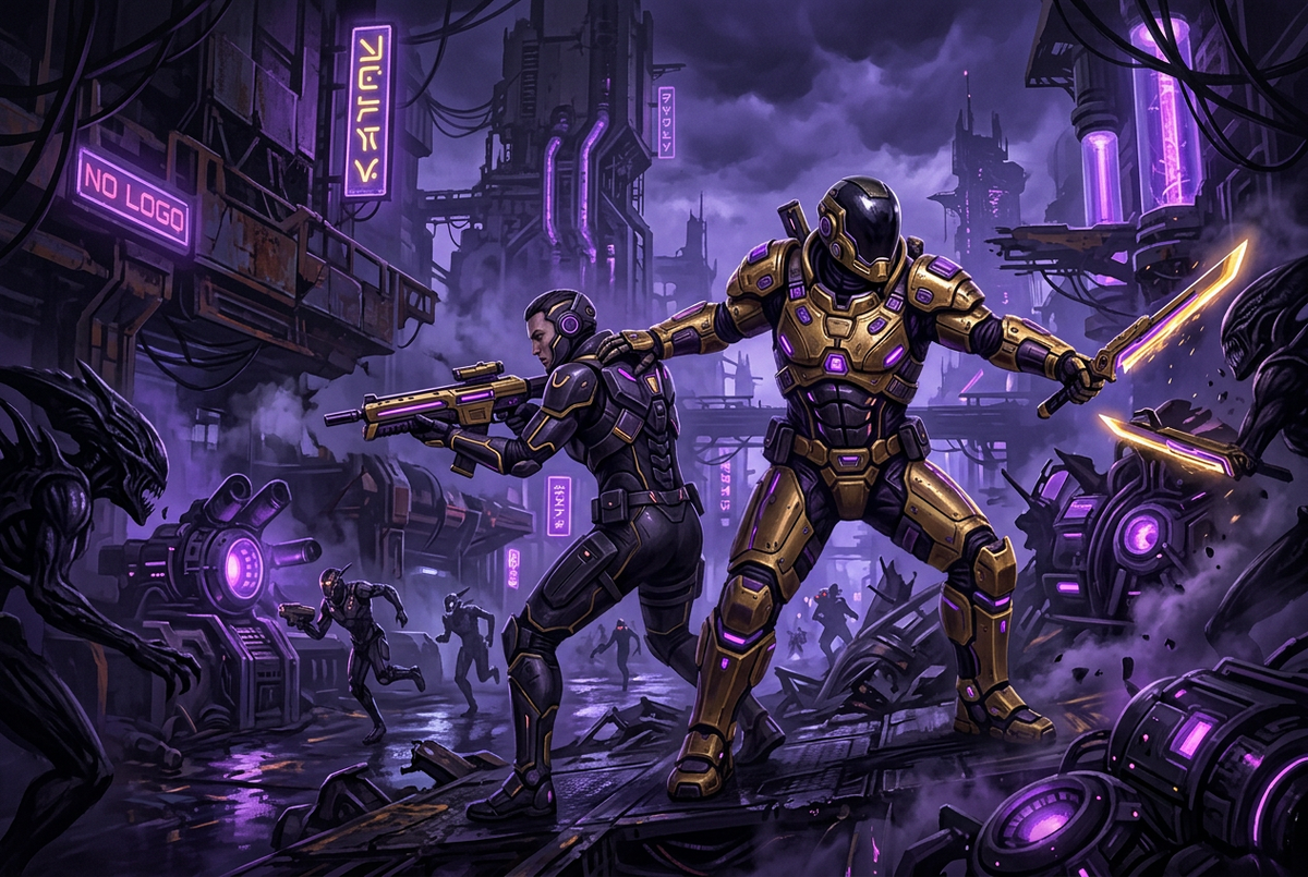 Original artwork for Marathon duo with a pro services at Boosting Games