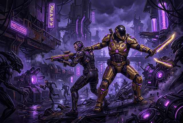 Original artwork for Marathon duo with a pro services at Boosting Games