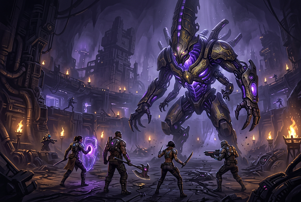 Original artwork for Marathon raid and dungeon carry services at Boosting Games