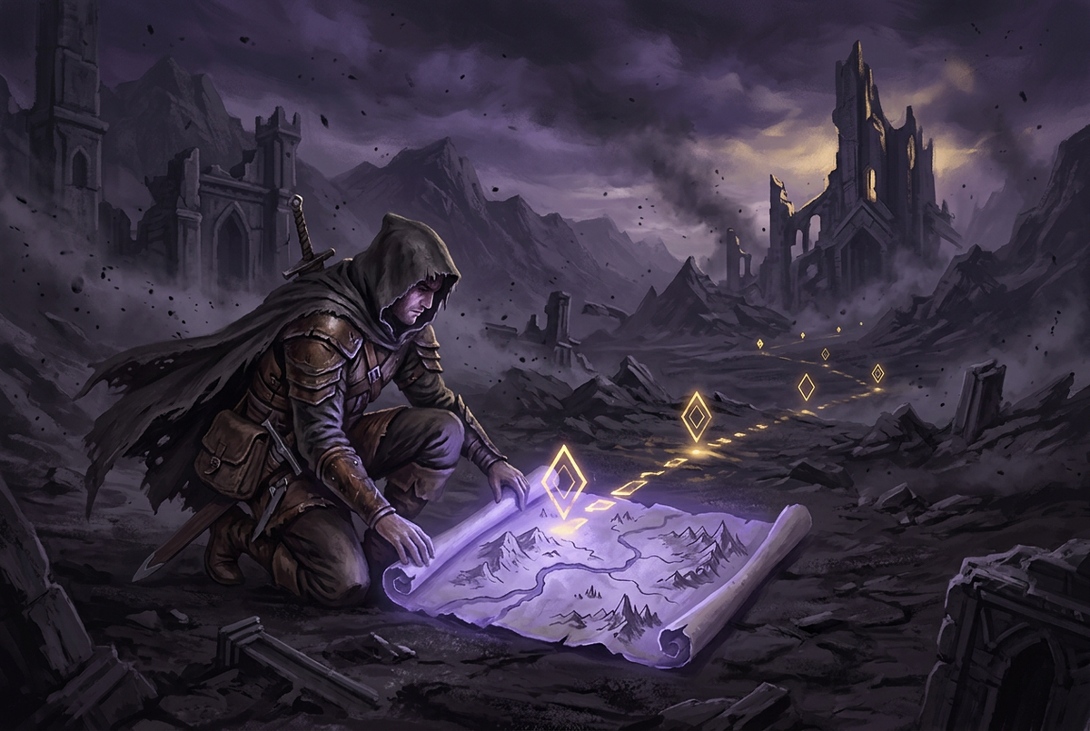 Original artwork for Path of Exile 2 quests and campaign services at Boosting Games
