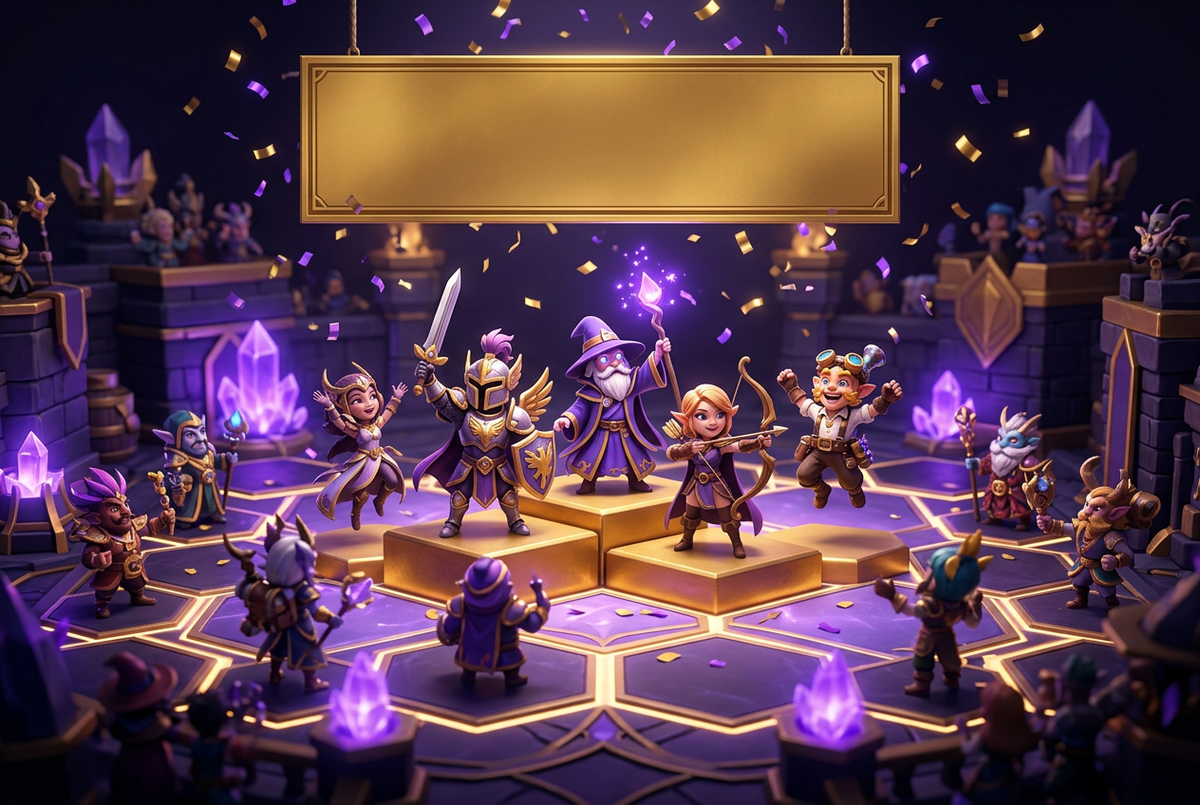Original artwork for Teamfight Tactics win boost services at Boosting Games