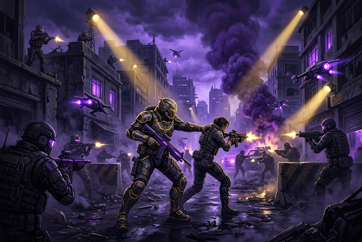 Original artwork for Wardogs duo with a pro services at Boosting Games