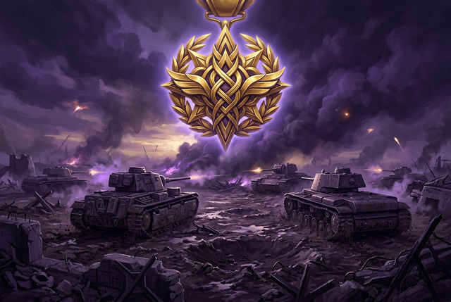 Original artwork for World of Tanks badges and achievements services at Boosting Games