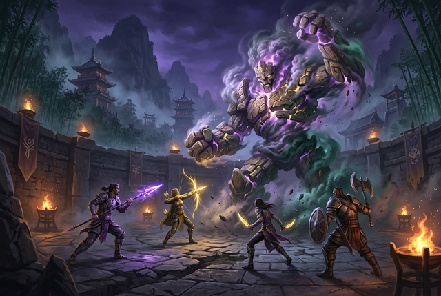 Original artwork for World of Warcraft: Mists of Pandaria Classic raid and dungeon carry services at Boosting Games