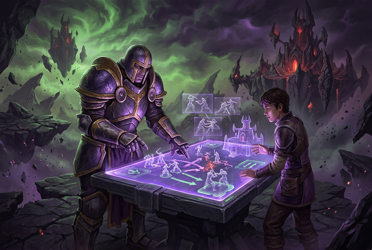 Original artwork for World of Warcraft: TBC Anniversary coaching services at Boosting Games