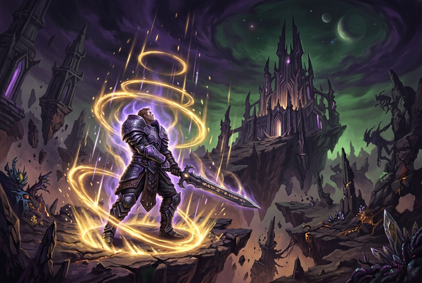 Original artwork for World of Warcraft: TBC Anniversary leveling and battle pass services at Boosting Games